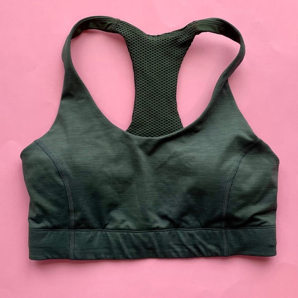 Outdoor Voices Doing Things bra crop top sports small heather green evergreen - Picture 5 of 6